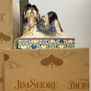 Jim Shore Heartwood Creek Blue and Cream Figurine